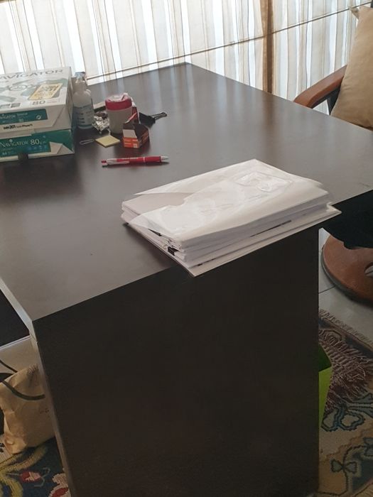 Conj de 5móveis escritório IKEA /Wengué/Muito bom estado-Juntos ou separados