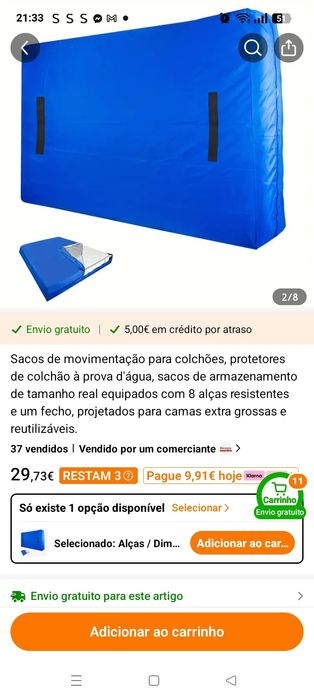 Capa para colchão casal