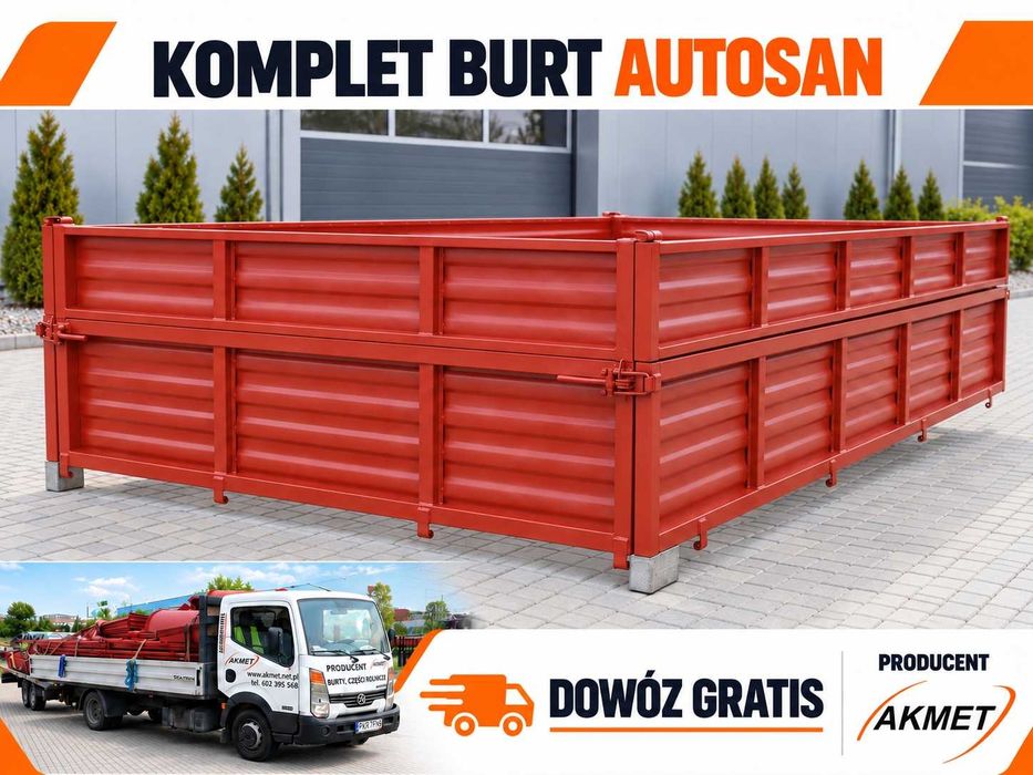 Komplet burt do przyczepy D35 Autosan | AKMET | dowóz GRATIS
