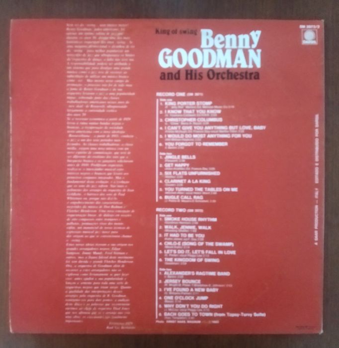 Benny Goodman disco de vinil "King Of Swing"