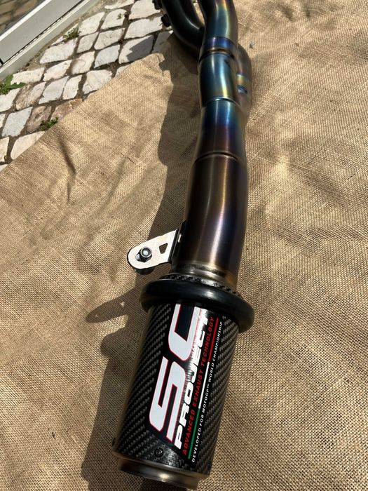escape exhaust SC project carbon titanio