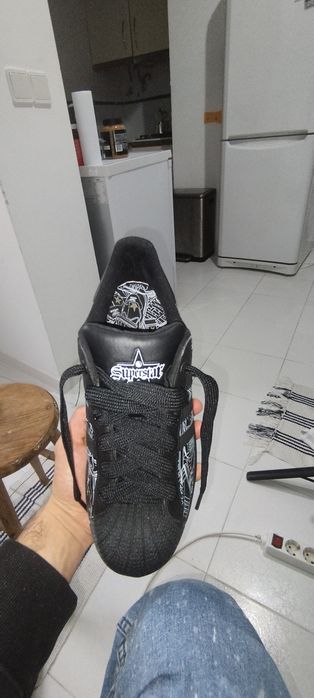 Tênis Adidas Superstar Sign Off Mens Basketball Shoes