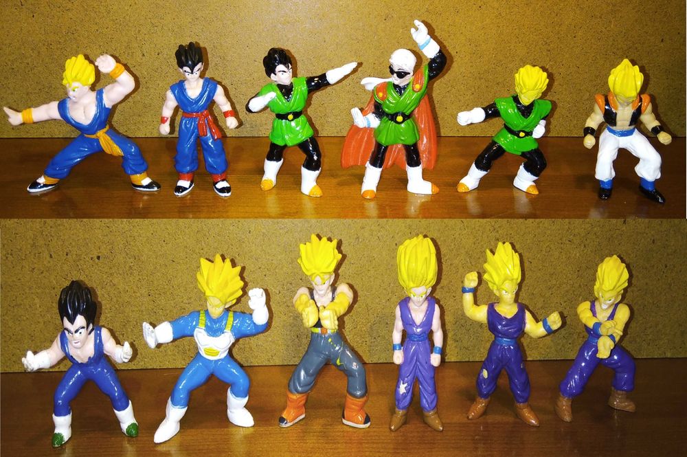 69 Figuras Dragon Ball Z 4-9cm (Coleção BS/S.T.A. de 1989)