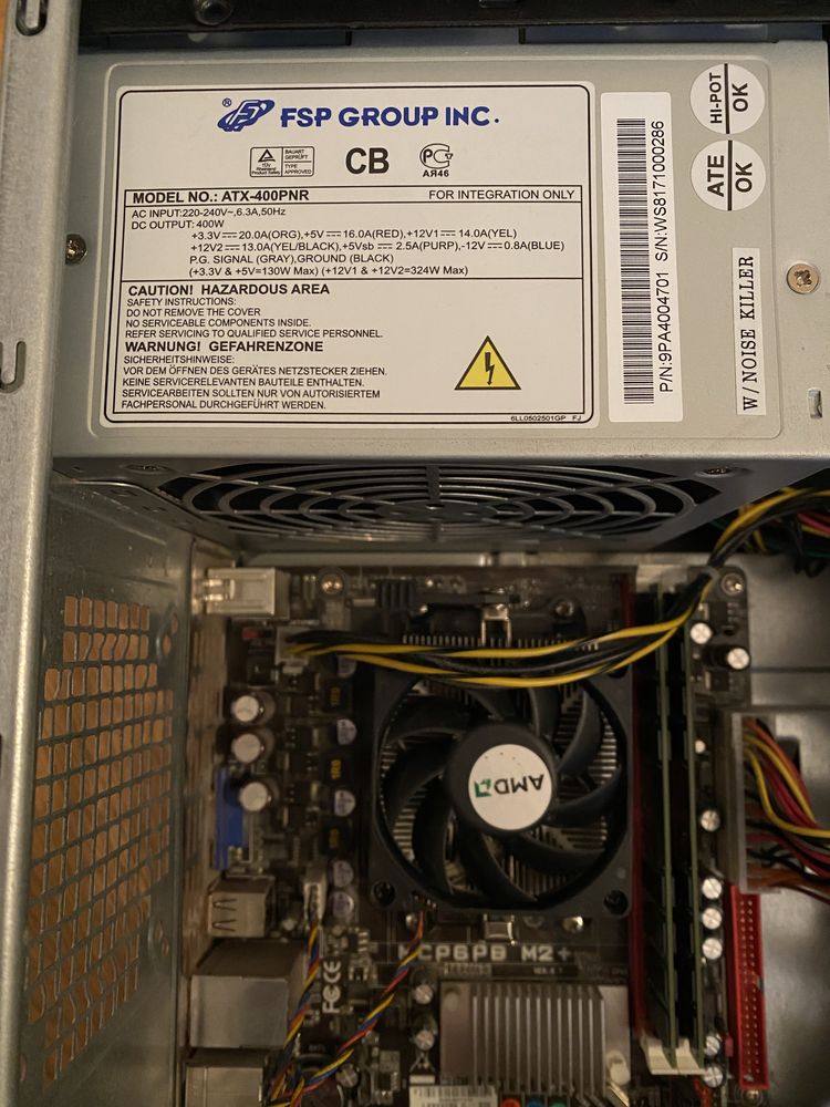 Компьютер, пк AMD Athlon(tm) II X2 250, 3.00 GHz, 8 гб ОЗУ, DDR2, SSD ...