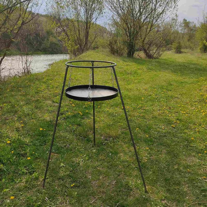 Сковорідка 40см, 50см, 60см, з диска 4мм з кришкою і ніжками