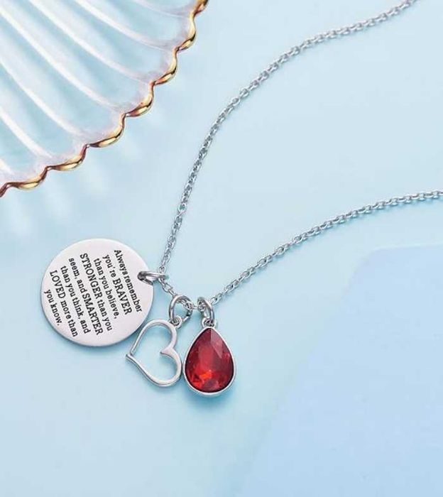 Naszyjnik LParkin You Are Braver stal nierdzewna prezent