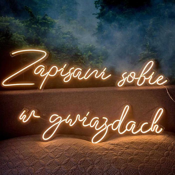 NEONY LED na zamówienie logo napisy wesele eventy