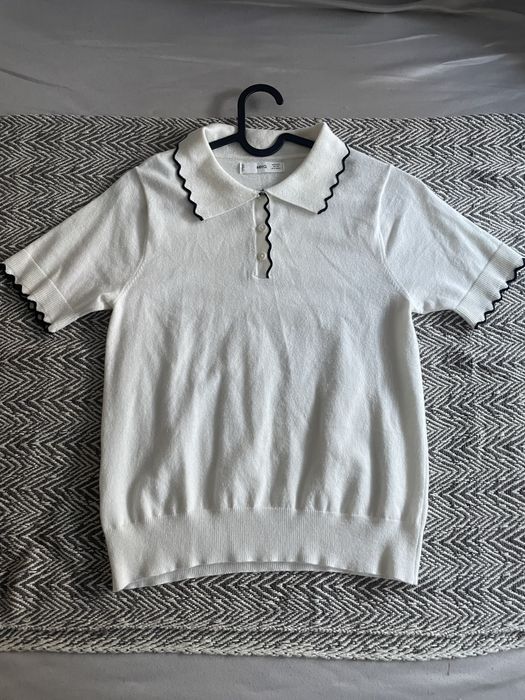 Bluzka z kołnierzykiem MANGO, w rozmiarze 36