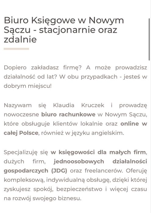 Usługi księgowe Biuro Rachunkowe Zdalna księgowa