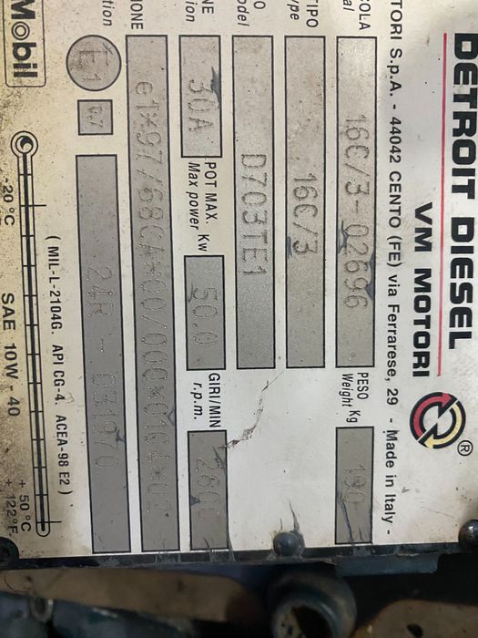 silnik,VM motori,3cyl,vm 703,antonio carraro,goldoni,D703TE1,16C/3,