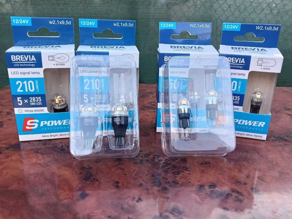LED лампи та галоген Brevia H7, H4, H1, P21W, W5W, W16W Луцьк