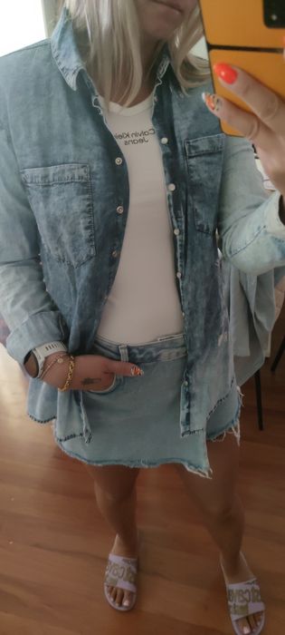 Koszula Jeansowa dżinsowa mohito 36 vintage