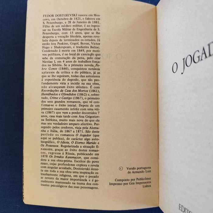 Fédor Dostoievski - O Jogador