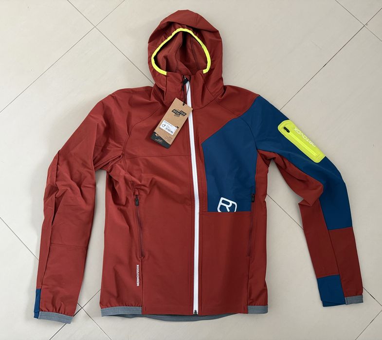 Męska kurtka Ortovox BERRINO HOODED rozmiar M clay orange