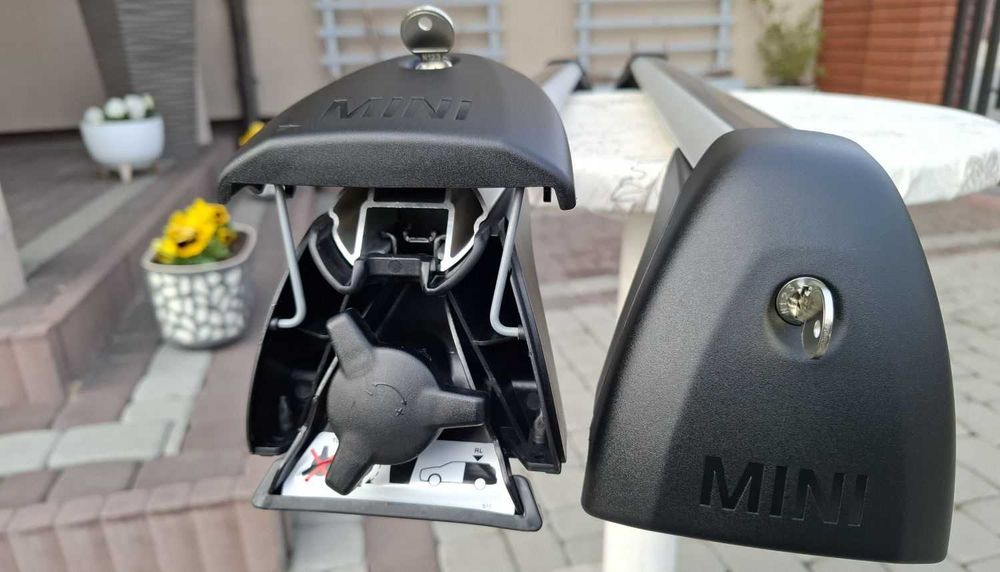 Nowy Oryginalny Bagażnik Dachowy Mini F56 Belki Poprzeczki Thule