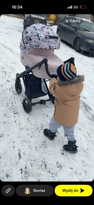Wozek dla dziewczynki 2w1