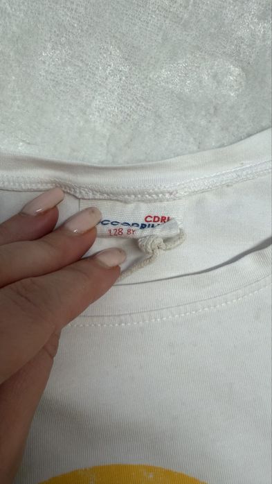 Coccodrillo t shirt surfer modny biały 128 8 l lato koszulka