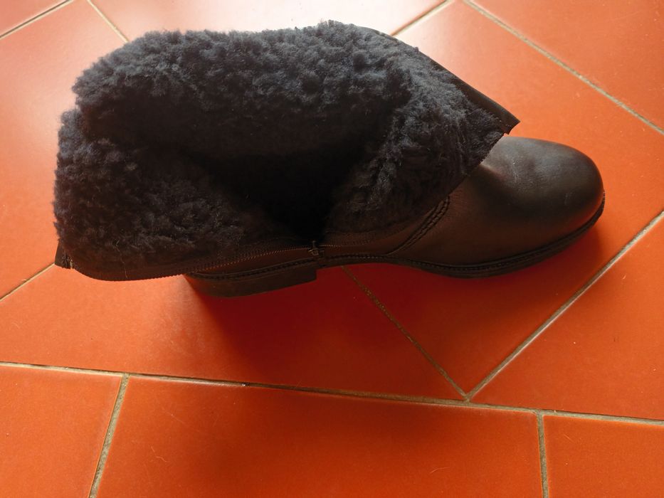 Botas pretas n.42 pele