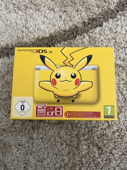 Nintendo 3DS XL Pikachu Edition - komplet pudelko, dokumenty + konsola