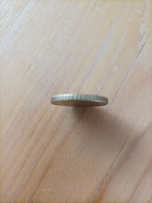 Moeda euro 50 cêntimos com defeito