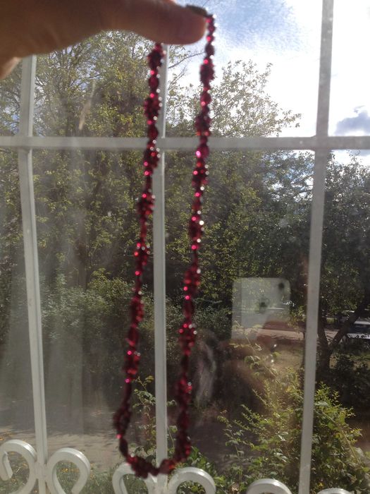 Вінтажне Антикварне Намисто з натурального каменю Гранат альмандін.