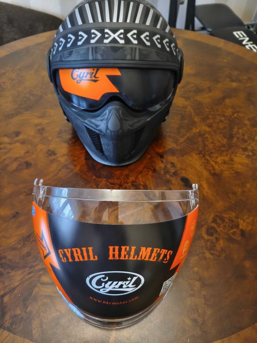 Kask motocyklowy NOWY otwarty + szczękowy Rozmiar M 57-58cm