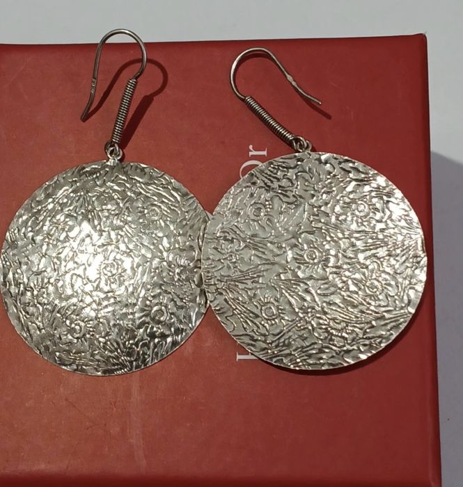 Brincos em prata portuguêsa