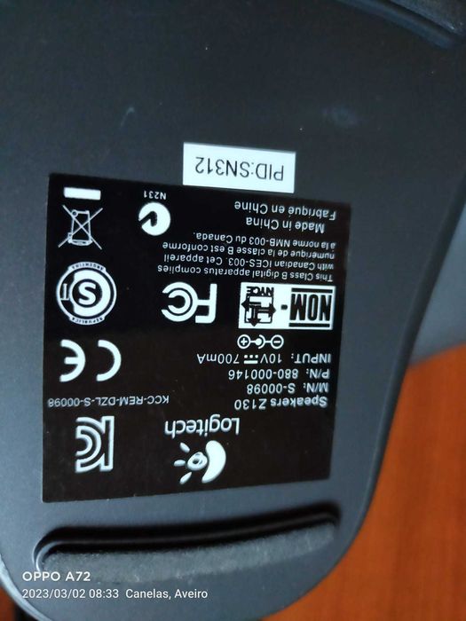 Logitech Colunas Speakers Z130