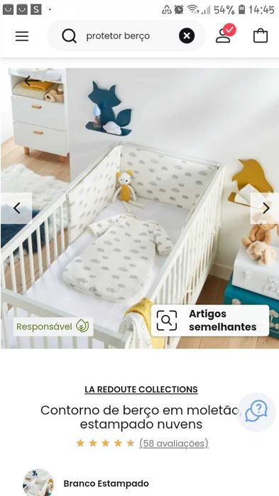 Proteção lateral do interior do berço