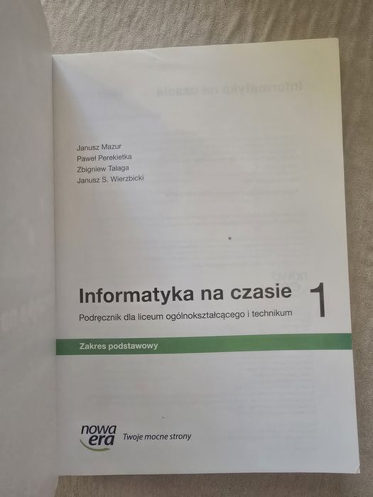 Informatyka na czasie kl.1