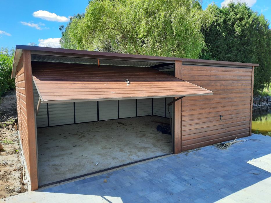 Garaż Blaszany ORZECH - Garaże Blaszane | Wiata | Schowek | - ESSTAL*