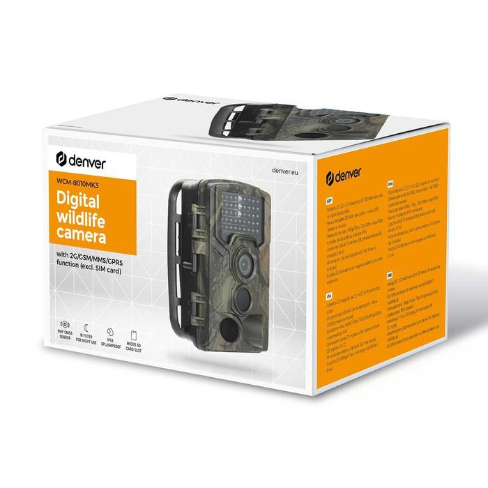 Fotopułapka SIM GSM SMS MMS Denver WCM-8010 KAMERA LEŚNA 42xIR FullHD