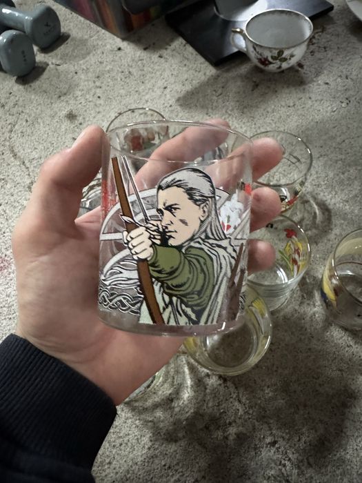 Zestaw szklanek nutella z obrazkami bajek