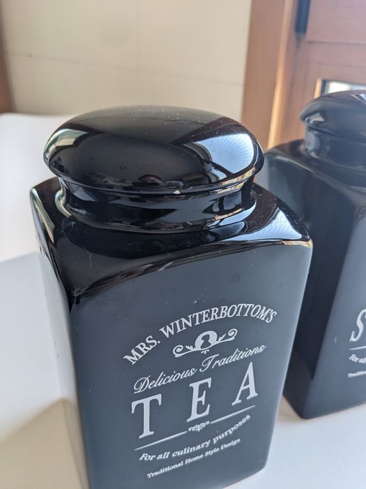 Potes de cozinha em cerâmica (conjunto com 5)