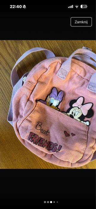 Plecaczek maly minnie dziewczynka zara