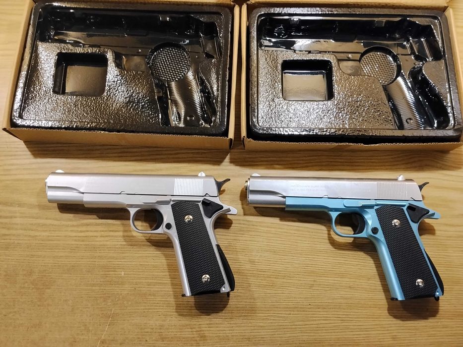 Пистолет детский игровой металлический на пульках (с деффектом) Кольт 1911 Colt