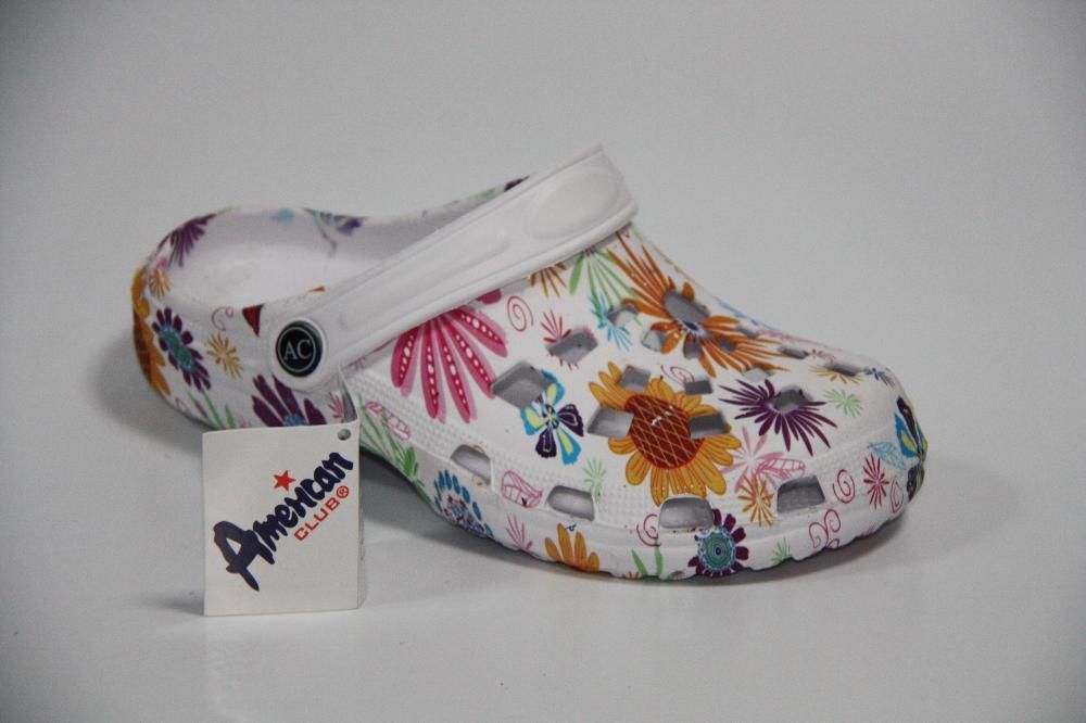 Klapki American kwiaty ala croksy 36 - 41 nowe!!!