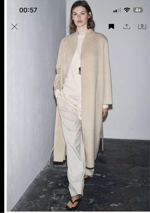 Шерстяне пальто zara