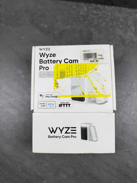Бездротова камера Wyze Battery Cam Pro (2K / HDR / AI / Акумулятор)