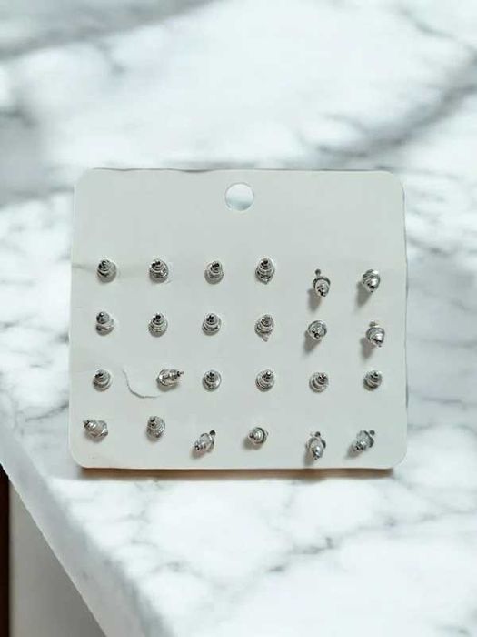 Conjunto de brincos elegantes - pérolas, cristais e flores...