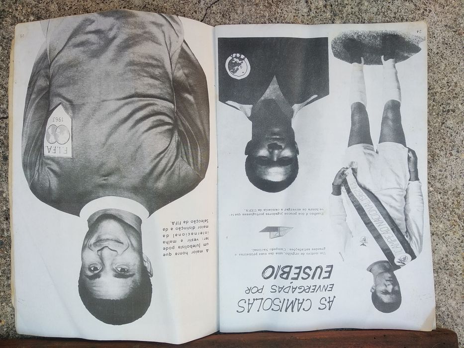Quadro do Benfica antigo anão 60 e livro antigo sobre Eusébio