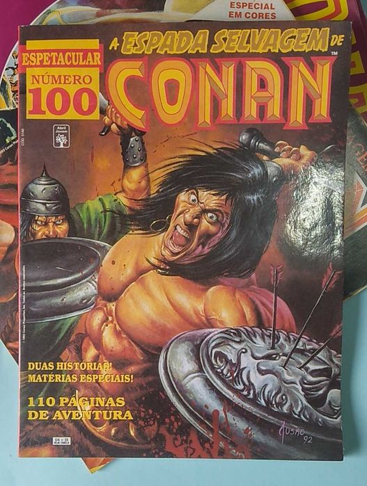 7 Revistas CONAN SAGA, ESPADA SELVAGEM, CONAN em CORES formato A4