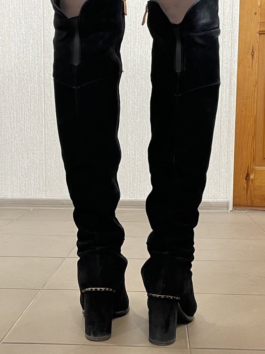 Ботфорди замша натуральна розмір 37