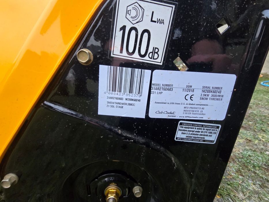 odsniezarka cub cadet