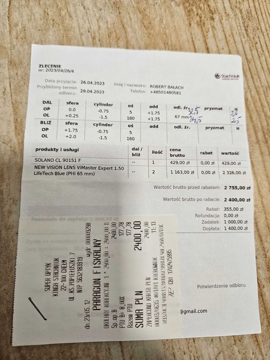 Okulary progresywne New Vision Optica