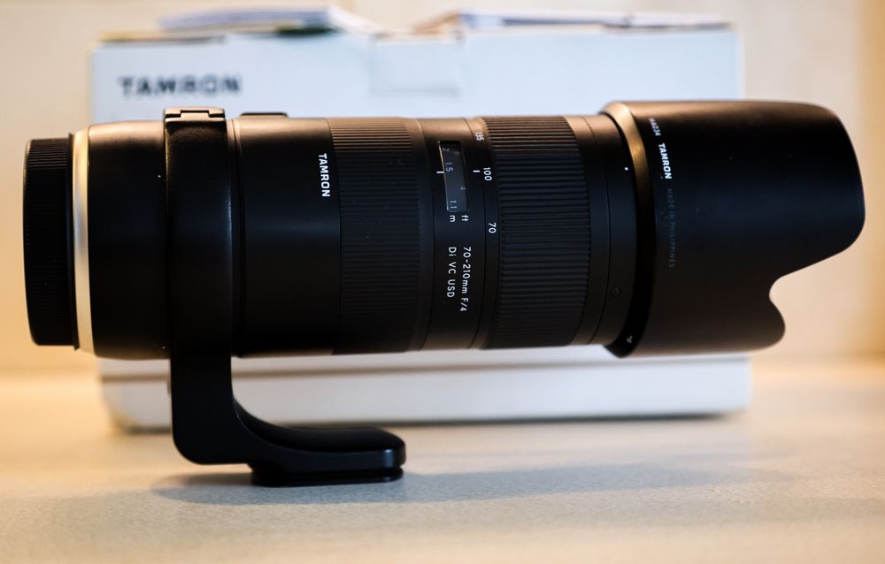 obiektyw Tamron 70-210  F/4  Do VC USD - jak nowy - Canon