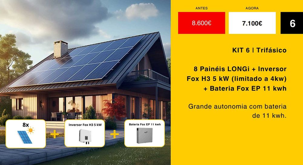 Instalação de painéis fotovoltaicos