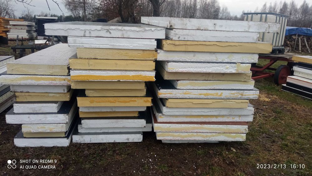 Płyta warstwowa 10cm pianka styropian