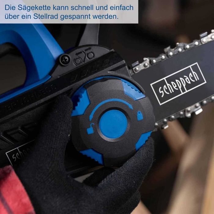 Пила ланцюгова аккумуляторная Scheppach BC-TCS200-X міні пилка цепная
