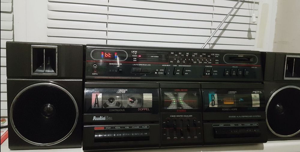 Магнитола двухкассетная AudioTon RRDD 3200LS/ Panasonic RX-c39/ blueto